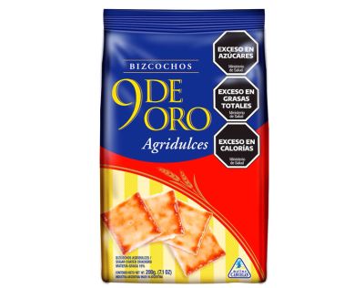 9 DE ORO - BIZCOCHOS AGRIDULCES 200G